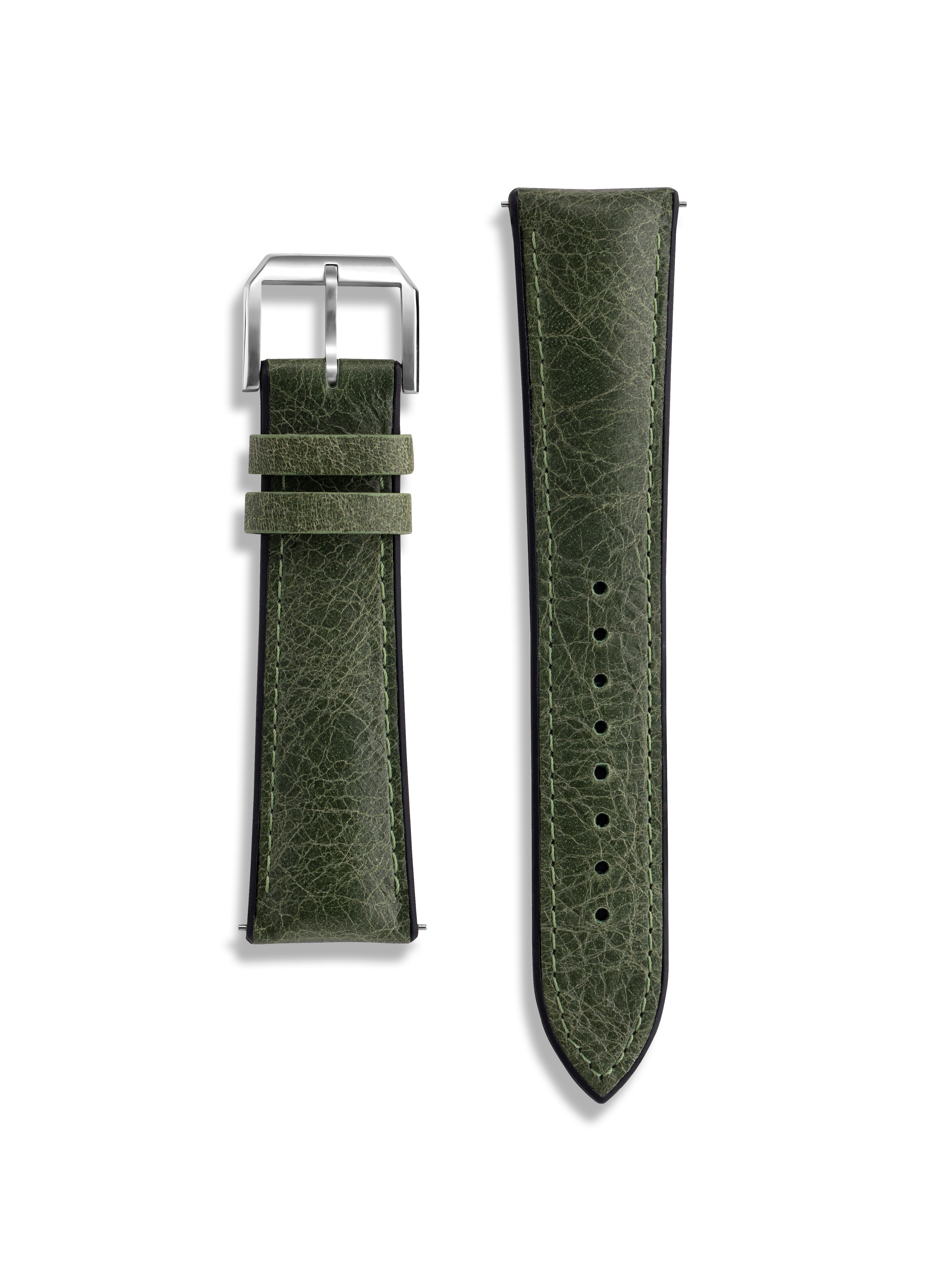 Tuscania 2003 Green Classic Leather Strap