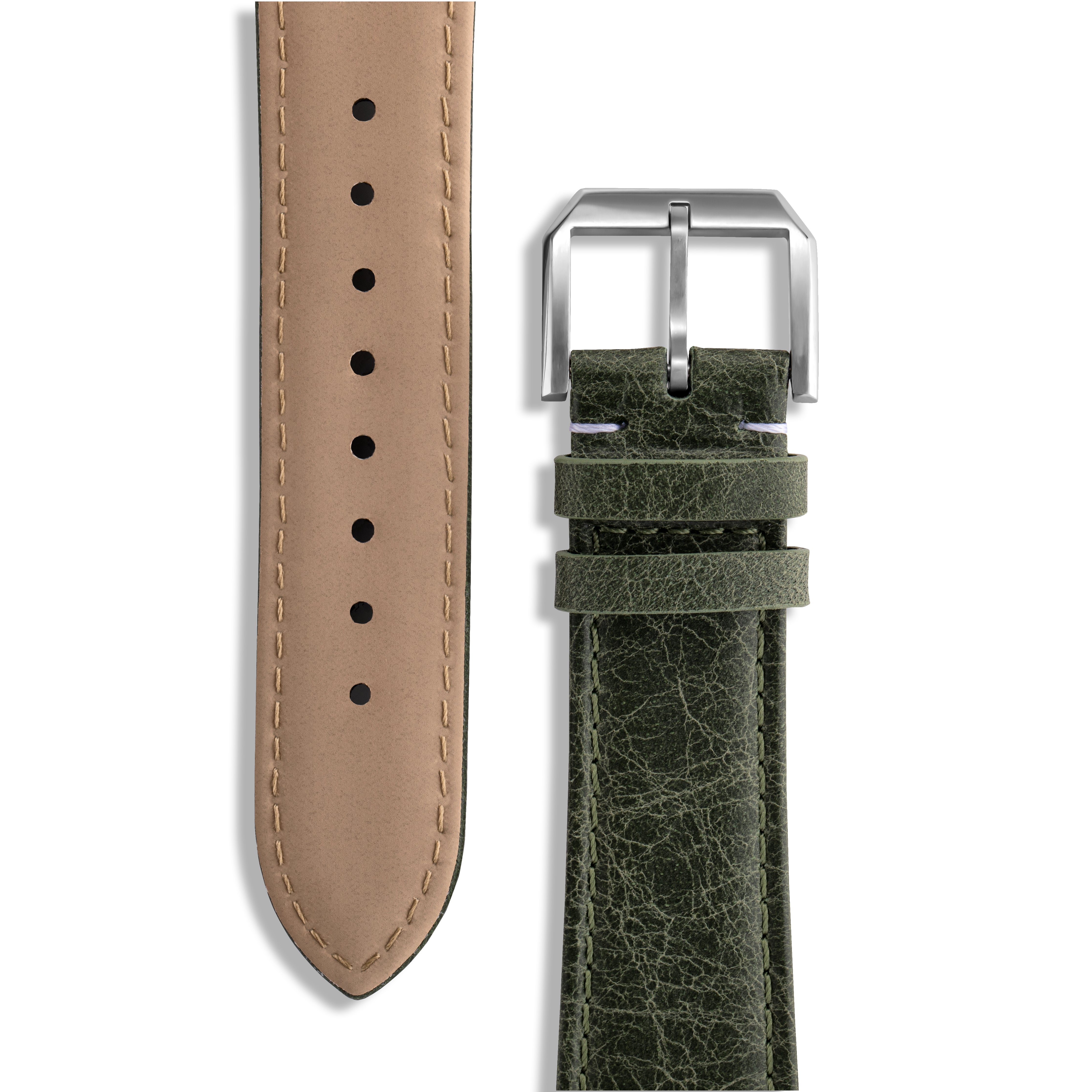 Tuscania 2003 Green Classic Leather Strap