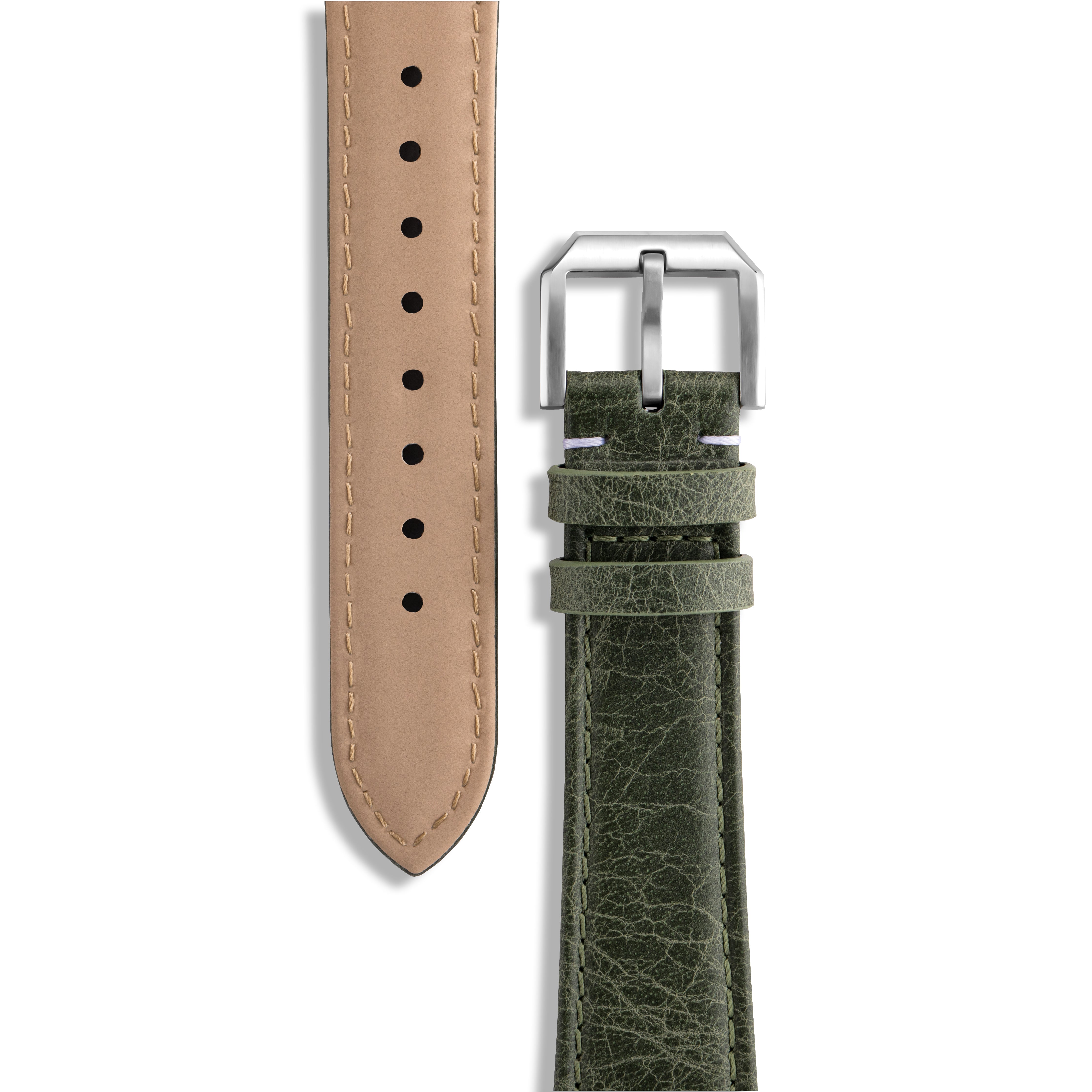 Tuscania 2003 Green Classic Leather Strap