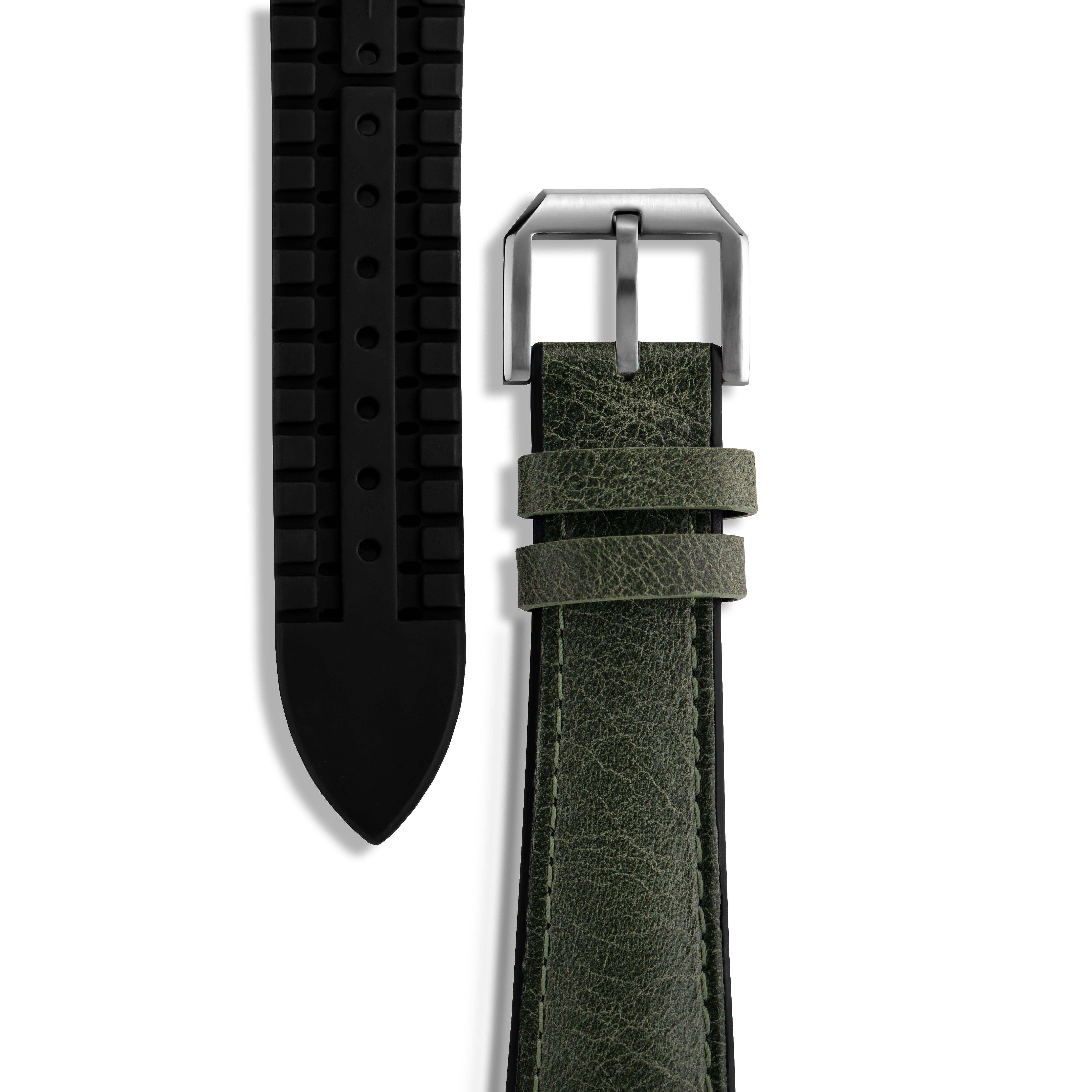 Tuscania 2003 Green Classic Leather Strap