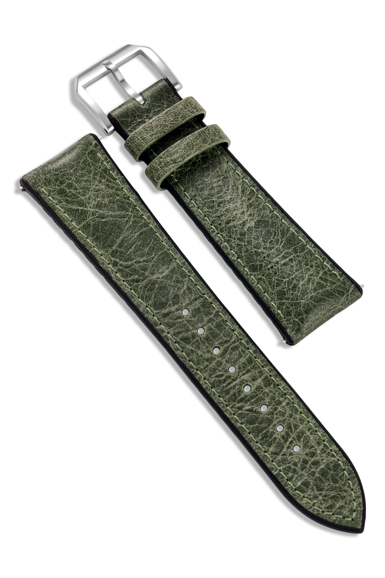 Tuscania 2003 Green Classic Leather Strap