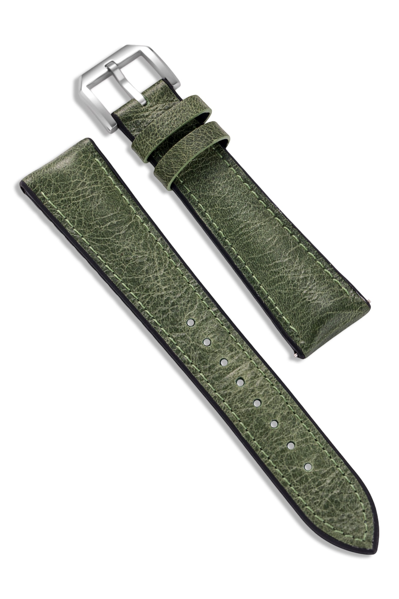 Tuscania 2003 Green Classic Leather Strap