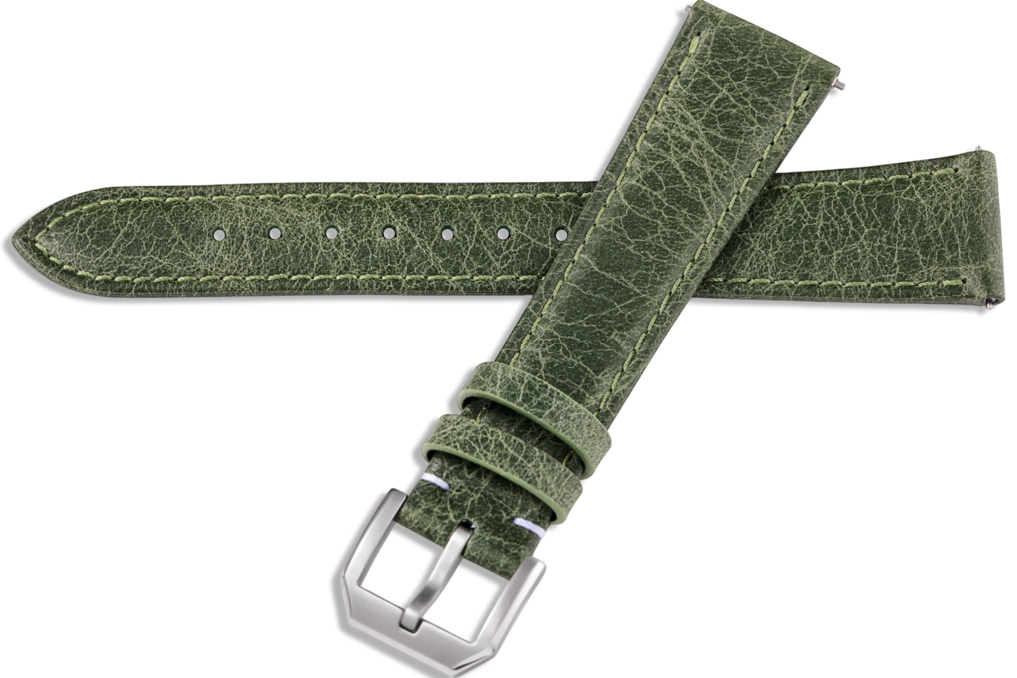 Tuscania 2003 Green Classic Leather Strap