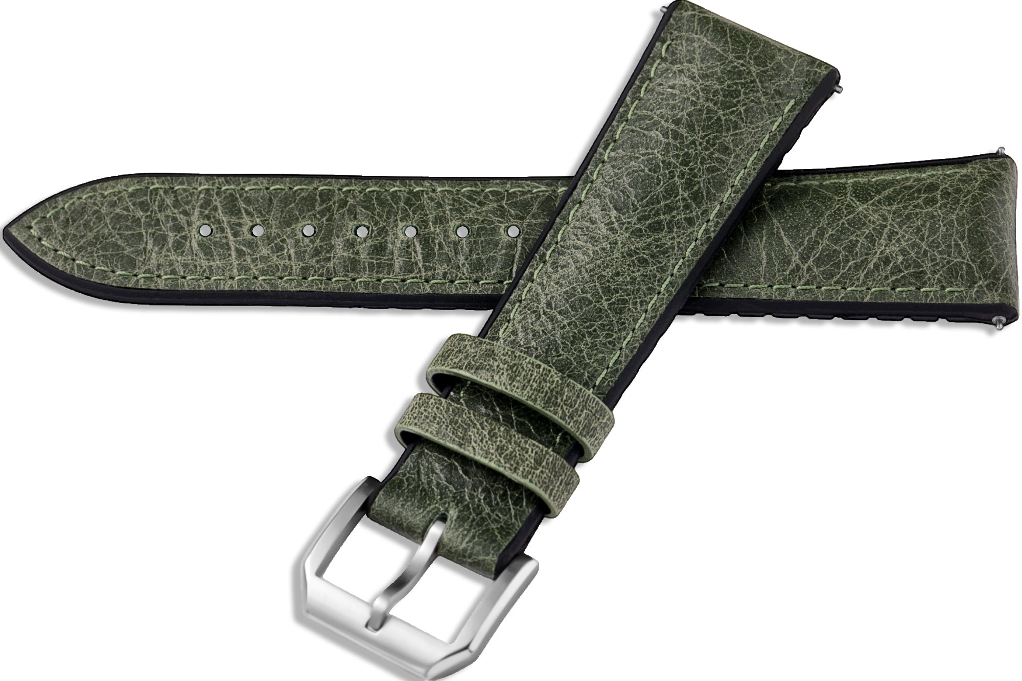 Tuscania 2003 Green Classic Leather Strap