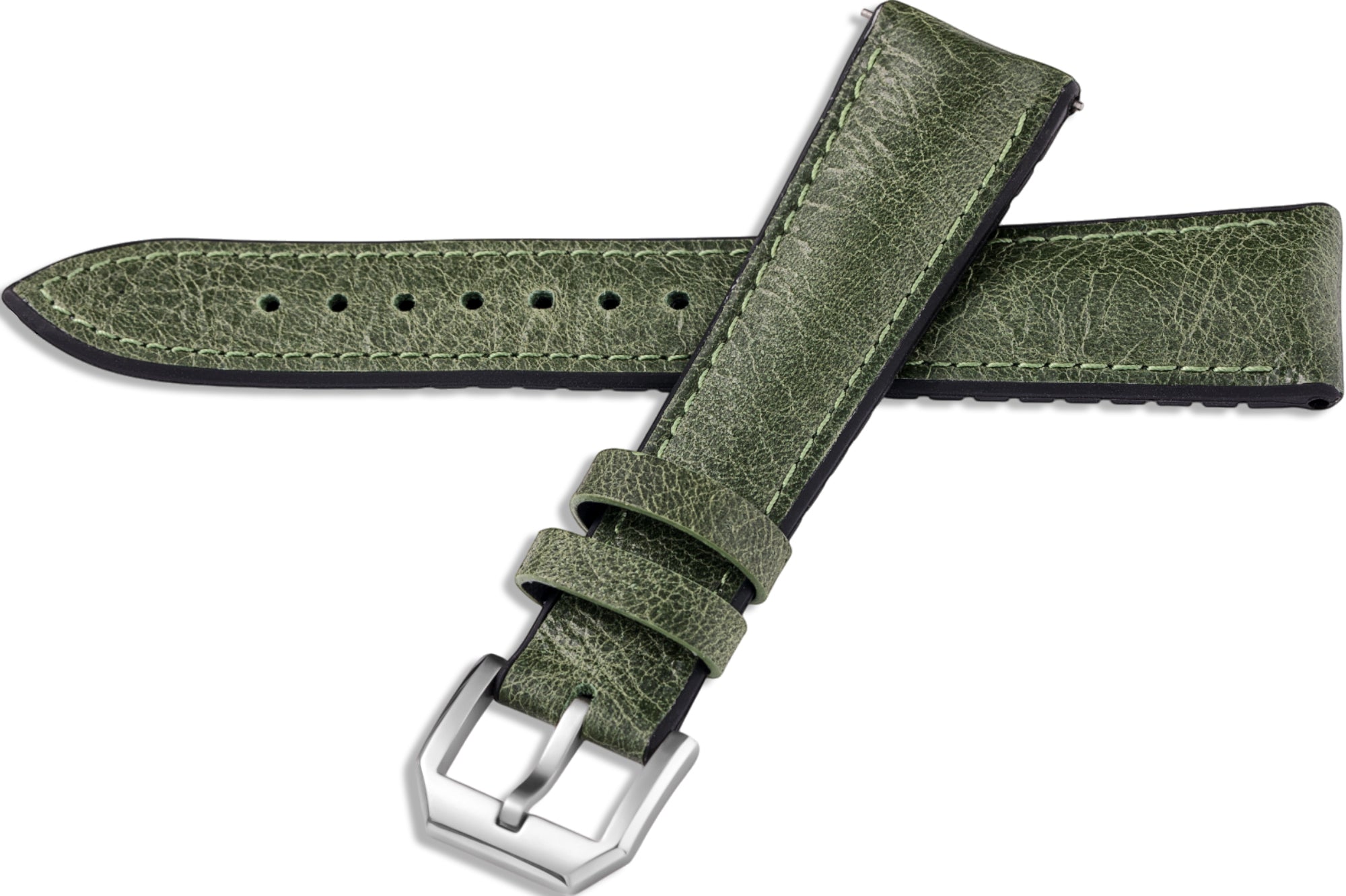 Tuscania 2003 Green Classic Leather Strap