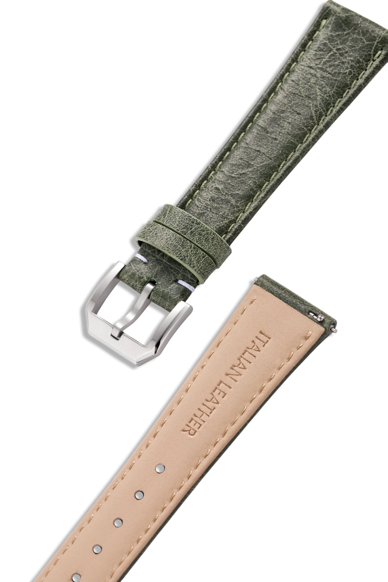 Tuscania 2003 Green Classic Leather Strap