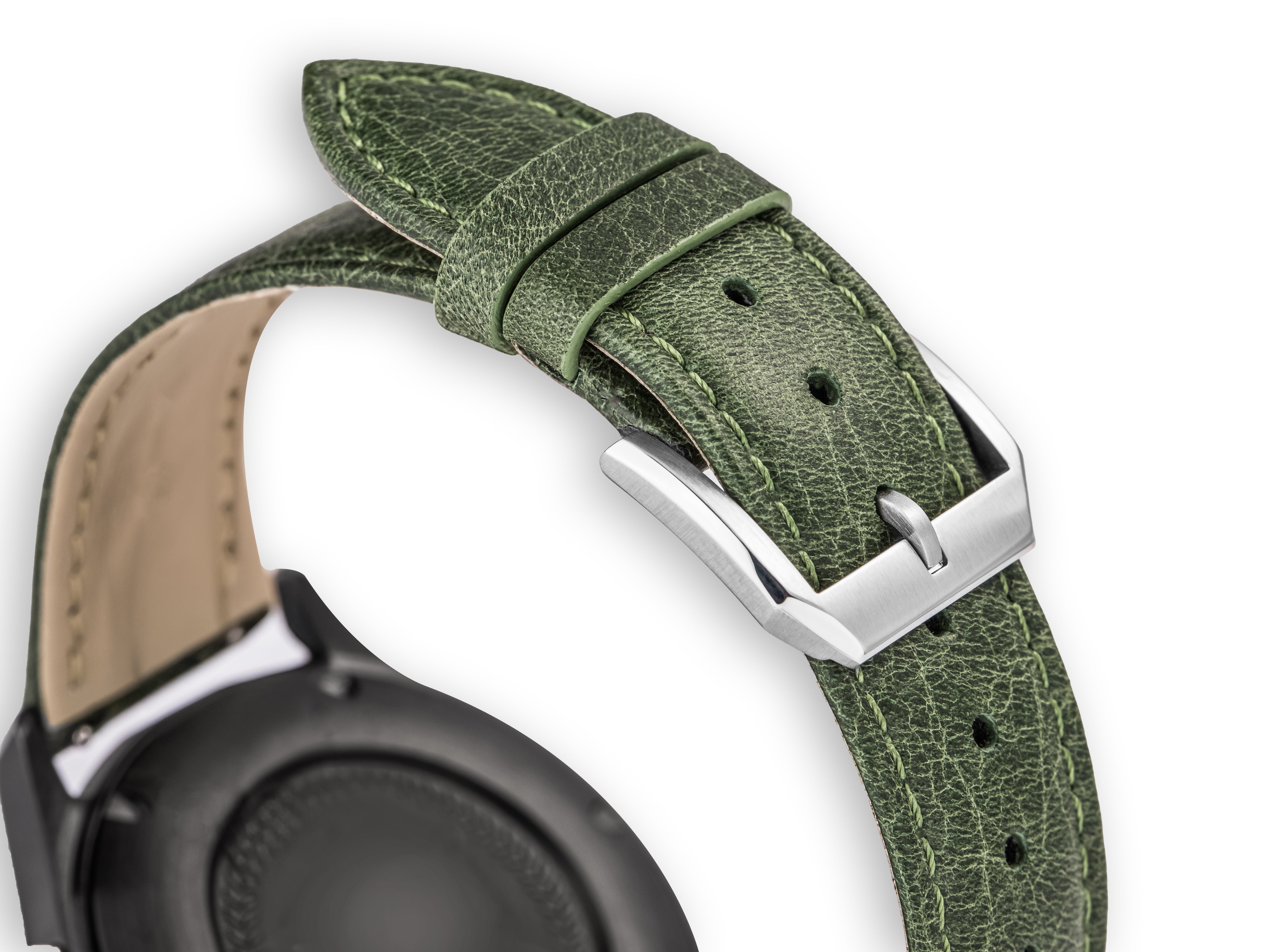 Tuscania 2003 Green Classic Leather Strap