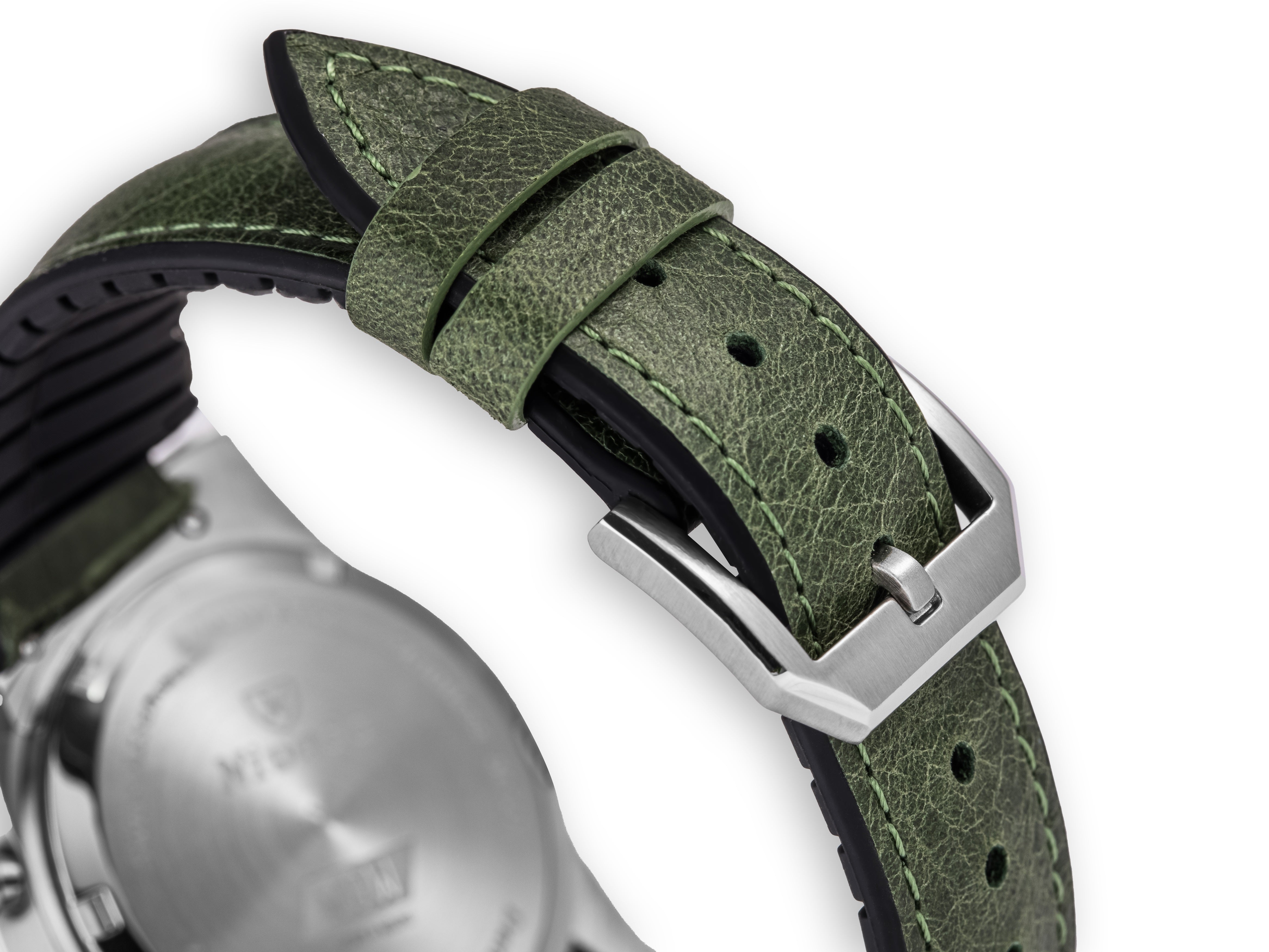 Tuscania 2003 Green Classic Leather Strap