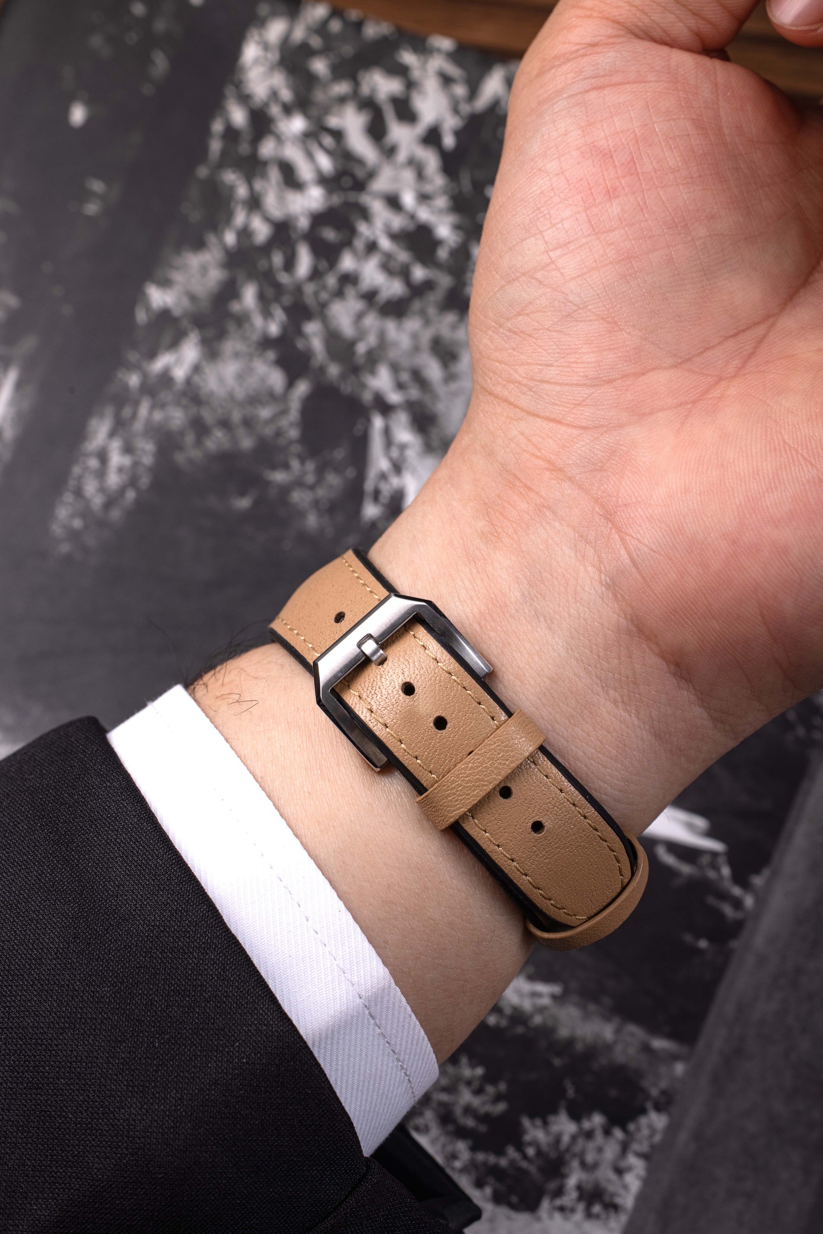 Nappa Cappuccino Leather Strap (MS180083)